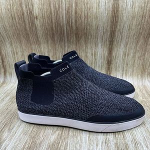 Cole Haan Womens Nantucket Knit Ankle Pull On Chelsea Boots Shoes Black Size 11